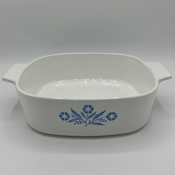 CORNINGWARE BLUE CORNFLOWER 2 QUART SQUARE BAKING PAN A-2-B - Picture 1 of 5